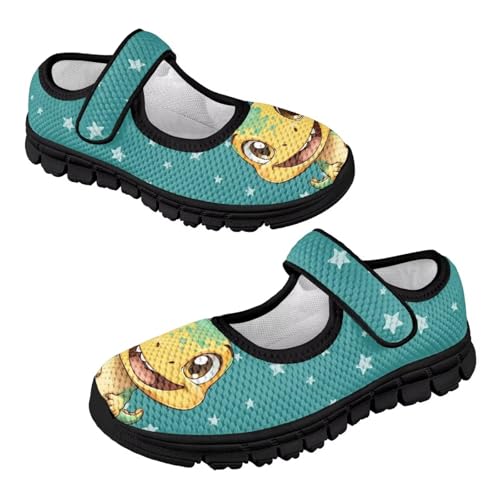 Girls Walking Shoes Lightweight Tennis Shoes for Kids Breathable Casual Shoes Cartoon Sneaker for Little Kid SizeUS 11-15