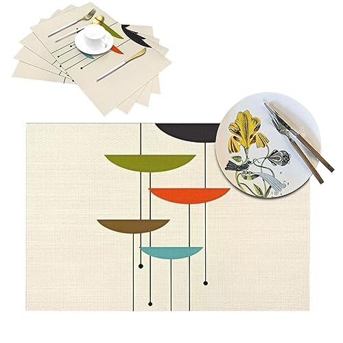 Sets de table en PVC résistant à la chaleur et lavables pour décoration de table - 2