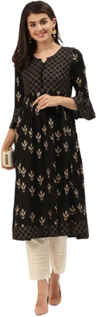 Printed Long Straight Ethnic Kurta 