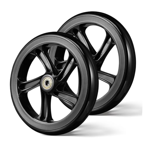 Roues de trottinette 175 mm en PU pour éliminer les vibrations