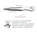 TACTICALEDGED.DOJO Knight Throwing Tools,Kunai, 8.66in, 5,29oz, Products with Full Tang Stainless Steel Design and Protective Nylon Sheaths, Outdoor Recreation and Competition(Knight)