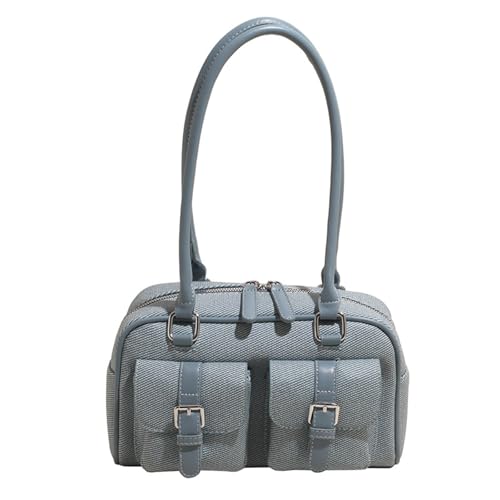 [Uitndvyte] Retro Handbag for Women Soft PU Shoulder Bags Large Capacity Underarm Purse Evening Bag with Comfortable Strap Pract