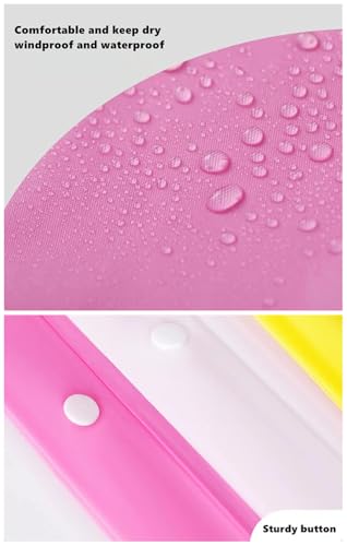 Image of 2 Pack Reusable Waterproof Raincoat EVA Emergency Rain Ponchos One Size Rain Jacket for Children, Boys and Girls