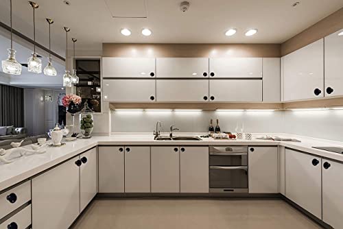 Stmk 10 Pack Drawer Knobs, Drawer Pulls Black Diamond Shaped Crystal Glass 30Mm Cabinet Knobs Pull Handles With Screws For Home Office Cabinet Cupboard Chest Dresser (10 Pack 30 Mm, Black) #TOP6