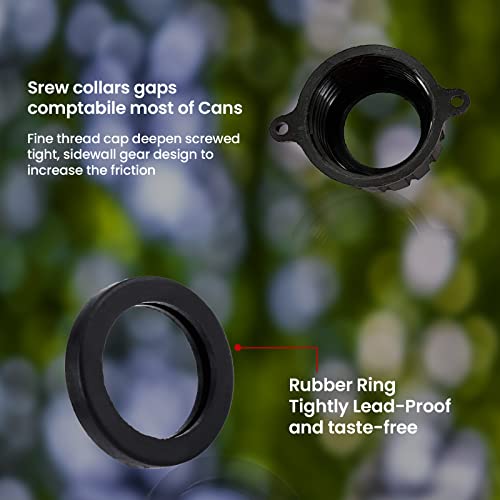 Kp Kool Products New Solid Base Gas Can Cap Replacement Fine Thread - Prevent Fuel Leakage - Fit (Gott, Rubbermaid). The Inside Diameter Of This Caps Are 1.7 Inch - Pack Of 2 #TOP4