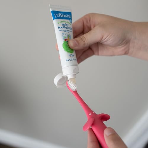Dr. Brown's Infant-to-Toddler Toothbrush, Pink - Image 11 thumbnail