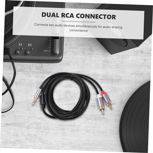 Cable de audio stereo 2m para TV y auriculares miniatura 3