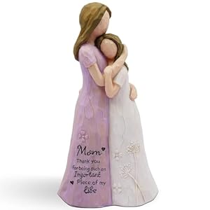 BORLESTA Birthday Gifts for Mom – Christmas Day Gifts for Mom from Daughter – Mother Gifts, Gift for Moms, Mother of The Bride Gifts, Sculpted Hand-Painted Figure （Purple）