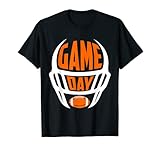 American Football Game Day Spieltag Helm Fan Spieler Liebe T-Shirt