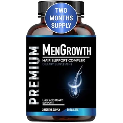 Mens Hair Growth-Hair Vitamins For Men. Anti Hair Loss Supplement, Regrow Hair & Beard Growth Pills With DHT Blocker For Thinning Hair & Hair Thickening With Biotin & Saw Palmetto.Thicker Fuller Hair