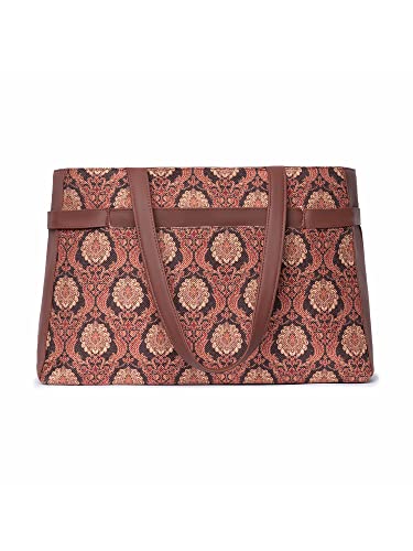 Image of ZOUK Urban Escape Bag | Stylish Vegan with Laptop Compartment, Trolley Sleeve & Anti-Theft Pocket |