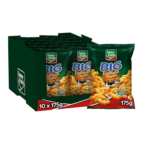 Funny-Frisch Big Erdnuss Flippies (150g X 10er Pack)