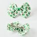 3pcs St. Patrick's Day Hair Bows Clips Green Clover Alligator Hairpins for Girls Teens Toddlers Kids Shamrock Irish Party Dress Decor Accessories (St Patrick E)