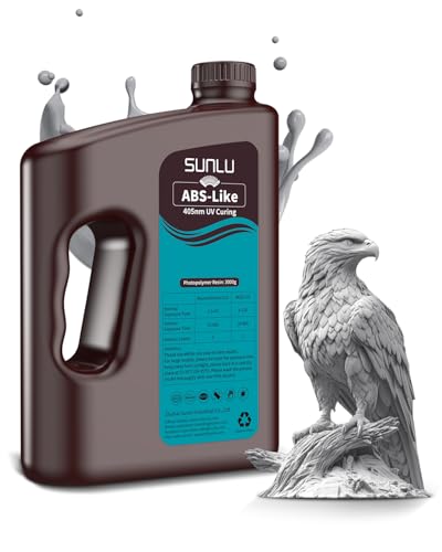 SUNLU 3D Resina ABS-like 3KG, Resina 3D de Curado Rápido para