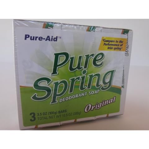 Pure Spring Deodorant Soap by Pure-Aid (3 Bars) Cover