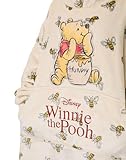 Disney Winnie The Pooh Womens Wearable Blanket Hoodie | Adults Beige Hooded Pullover with Teddy Bear Character and Bumble Bee All Over Print | Ladies One Size Sherpa Lined Loungewear with Pockets - Image 4