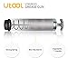 UTOOL Grease Gun, 8000 PSI Heavy Duty Pistol Grip Grease Gun Kit with 14 oz Capacity, 18 Inch Resin Flex Hose, 2 Basic Coupler, 2 Extension Rigid Pipe and 1 Sharp Type Nozzle, Argent Matte Finish