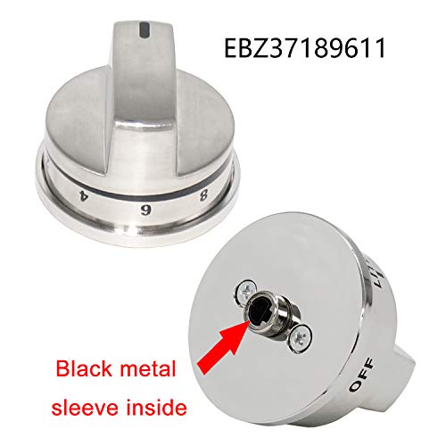 YEECHUN 4 Pack EBZ37189611 Knobs & 1 Pack EBZ37189609 Range Burner Super Boil Knob for LG Gas Stove / Oven, Replacement for LRG30355ST LRG30357ST LRG30855ST - Thumbnail 5