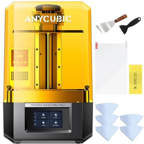 ANYCUBIC Photon Mono M5s Pro Imprimante 3D RÃ©sine Ultra 14K avec Chauffage et Purificateur, Nivellement et Inspection Intelligentes, Taille DâImpression 223,78x126,38x200mm