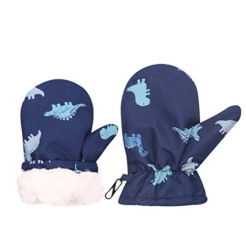 image for RAOEXI Baby Boys Waterproof Mittens Toddler Girls Winter Snow Gloves K