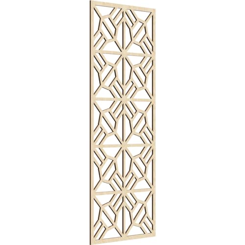 Image of 27 3 /8 inchW x 69 3 /8 inchH x 3 /8 inchT Auburn Decorative Fretwork Wood Wall Panels, Birch