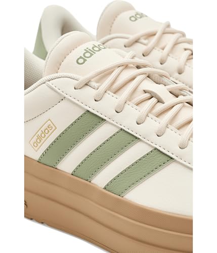 Image of adidas Womens Vl Court Bold Lace Up Sneakers Shoes Casual - Pink