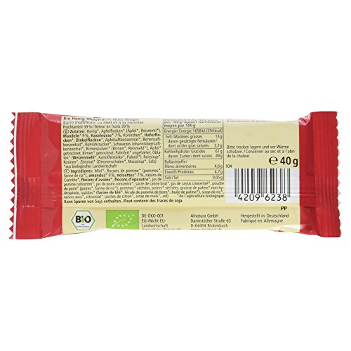 Alnatura Bio Obstsalat-Riegel, 16er Pack (16 x 40 g)