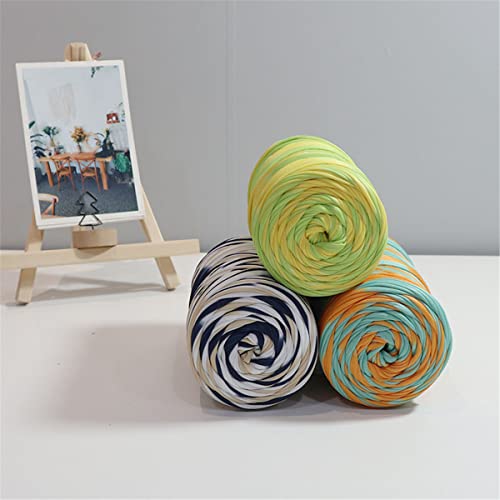 Hilo de ganchillo de 300g multicolor suave para tejer bolsos y cestas 5