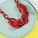 Bocar Acrylic Chunky Statement Choker Necklace for Women Fashion Vintage Collar Chain Jewelry Trendy Party Gift(NK-10810-Wine)