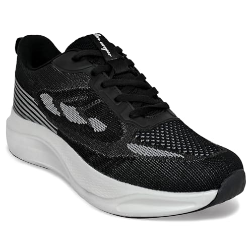 Allen Cooper Mesh Walking/Sports Shoes for Men(311-7) Black