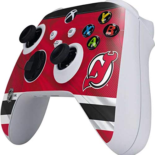 Skinit Decal Gaming Skin Compatible with Xbox Series S Controller - Officially Licensed NHL New Jersey Devils Home Jersey Design
