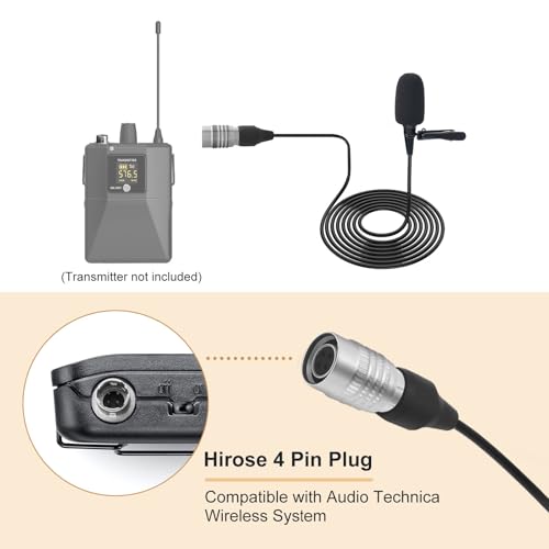 JTLAU Lavalier Microphone, Cardioid Condenser Clip On Microphone - Image 3