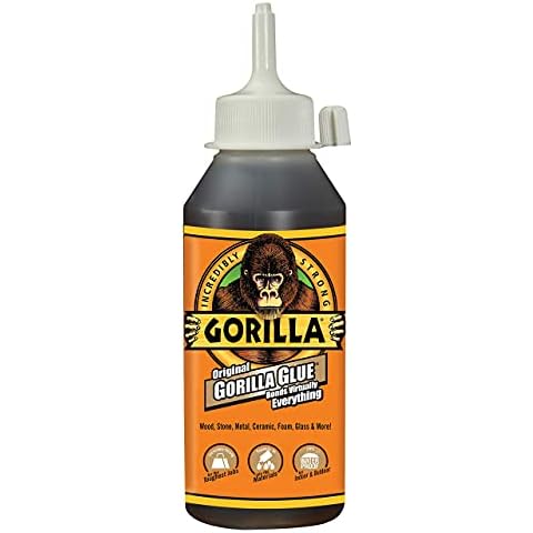 Gorilla Original Gorilla Glue, Waterproof Polyurethane Glue, 8 Ounce Bottle, Brown, (Pack of 1) Cover