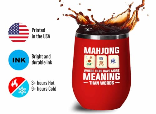 Mahjong Red Edition Vaso Térmico 12oz miniatura 4