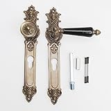  Haustür Beschlag Gründerzeit Engel & Teufel Messing antik #5-1-AS-92