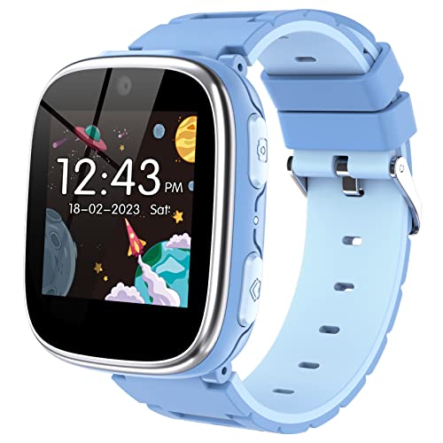 Kids Smart Watch Girls Boys Smart Watch for Kids Game Smart Watch Gifts  for 4-12 Years Old with 15 Games Camera Alarm Video Music Player Pedometer 