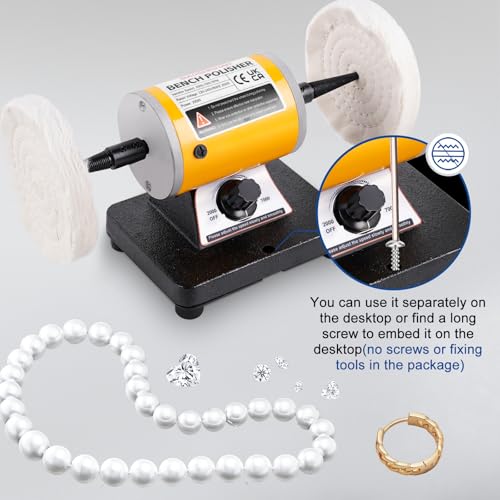 BAOSHISHAN Polisseuse Etabli Variable 2000-7000tr/min Polisseuse Bijoux – vue 5