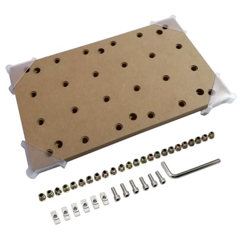Doesbot CNC MDF Spoilboard for 3018 CNC Router Machine, Size 30 x 18 x 1.2CM, 24 screw holes (M6 × 1)