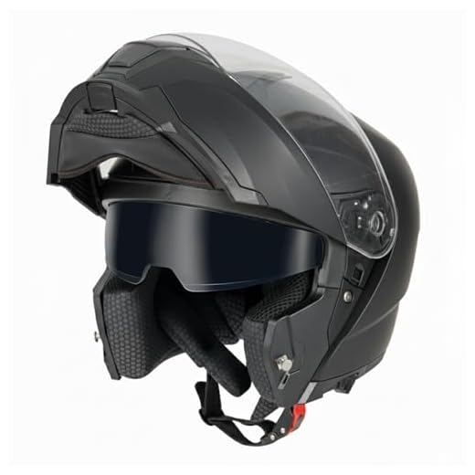 Favoto Modular Motorcycle Helmet, Flip Up Helmet with Dual Visor, DOT Approved, Lightweight Full Face Helmet Street Dirt Bike ATV Off Road Motocross Helmet for Adults