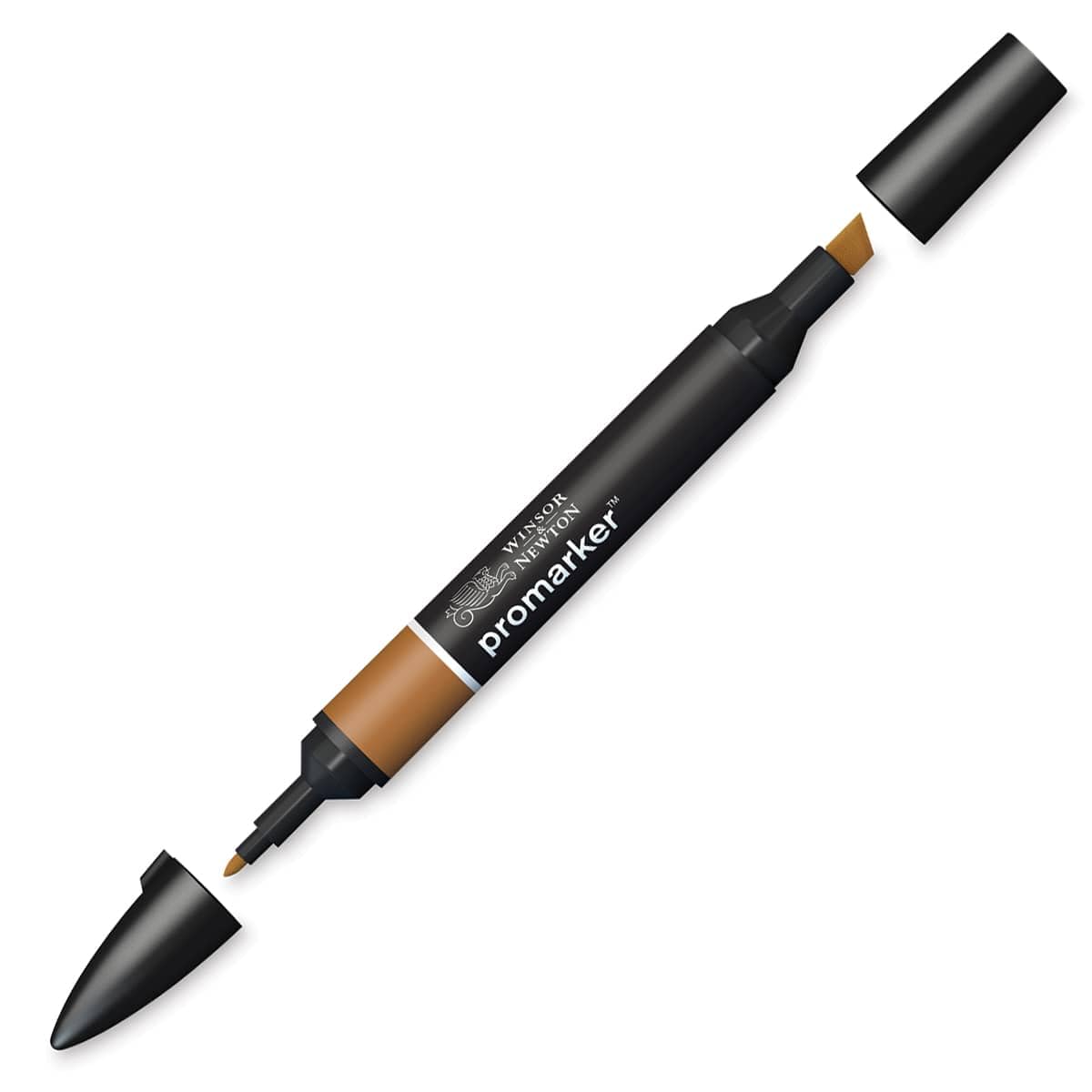 Winsor & Newton 0203636 ProMarker Professional Layout Marker - 2 Tips, Fine & Wide for Drawings, Design & Layouts - Coffee