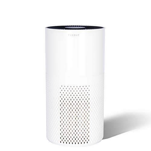 Tubble® Purificador de aire compacto, True Hepa 360° Filtro de filtro y filtro de carbón activo, CADR 265, Filtros de polvo, bacterias, polvo y pelos y humo - Con bastante Sleepmode Cover