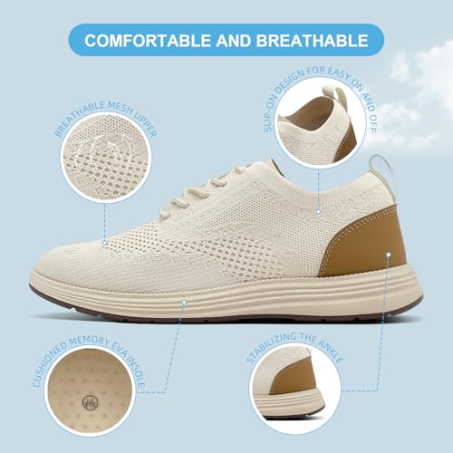 Image of Casual Dress Shoes for Men Business Oxfords Fashion Sneakers Comfortable Loafers Men's Walking Shoes