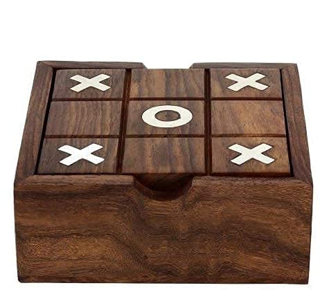 Pink Peony 2 in 1 Wooden Game Set Tic Tac Toe Solitaire Board Marble (B0C2KCK66Q) Amazon Price History, Amazon Price Tracker