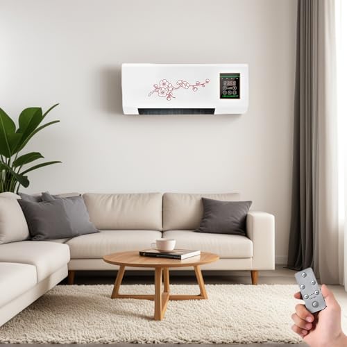 Ductless Air Conditioner, Mini Split AC/Heating System, Ductless Portable Air Conditioners No Windows Needed.3 in 1 Wall Mounted Air Conditioner with Remote Control for Indoor Use (A4)