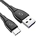 Syncwire USB Type C Cable, UNBREAKcable USB C to USB 3.0 Cable 3A Fast Charging Cord for Samsung Galaxy S9, S8, S8+, Galaxy Note 8, MacBook, Nintendo Switch, Google Pixel and More-6.5ft/2m Black