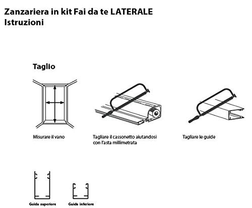Zanzariere A Rullo Cassonetto 32 mm Scorrevole Laterale Riducibile 9010 Bianco