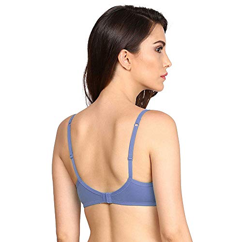 Image of Jockey FE23 Women's Wirefree Padded Super Combed Cotton Elastane Stretch Medium Coverage Multiway Styling T-Shirt Bra with Detachable Straps