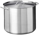 Winware Stainless Steel 80 Quart Stock Pot with Cover