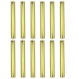 Zelerdo 12 Pieces Aluminum Track Field Relay Batons for Outdoor Field Race Tools (Gold)