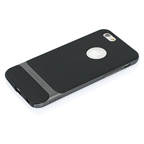 Iphone 6 Plus Case, Rock Classic Shell Hybrid Double Layer Shock Absorbing Armor Case Cover For 5.5 Inch Screen Apple Iphone 6 Plus (Grey/Black) #TOP1